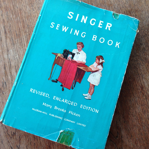 Singer Sewing Book Front Cover 1950s